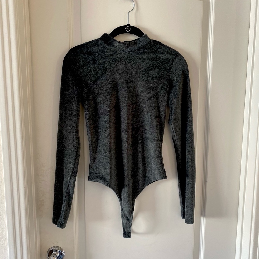 Urban Outfitters Backless Velvet Bodysuit